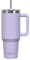 WATERSY 30oz Kaffeebecher to Go Thermobecher Doppelwandiger Edelstahl Vakuum Auslaufsicher Trinkbecher mit Griff und Strohhalm Thermal Tumbler Lila