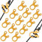 HOTUT Zelt Wind Seil Schnalle, 12 Stück Aluminiumlegierung Guyline Cord Adjuster, Seilspanner, Zelt Spanner, Zeltleinenspanner, Zelt Seil Teller, Zeltzubehör für Outdoor Wandern Camping Picknick