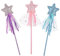 Abeillo Lot de 3 baguettes magiques en forme d'étoile - Pour enfants - Pour Noël, Halloween, fête d'anniversaire - Décoration pour filles