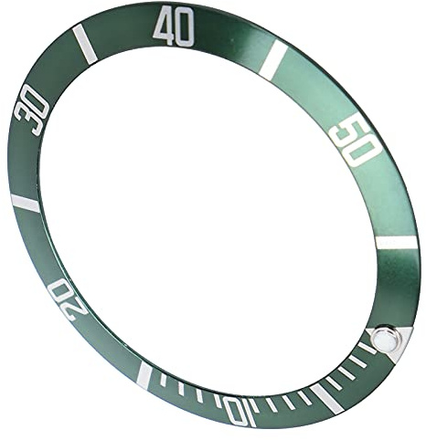 Professionelles Armbanduhr-Lünetteneinsatz, Aluminiummaterial, einfache Installation, verschiedene Farben, für Uhrenreparaturexperten, Lünette austauschen (Grün)