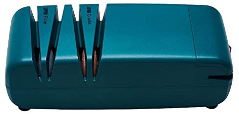 Electric Knife Sharpener 3 Stage Sharpens Chef's Knife Tool Chef's Choice Professional Knife Sharpener with Anti-Slip Base Help Fast Repair, Restore and Polish Blades Quickly Safe Quiet(Dark Green)