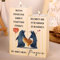 Ich Liebe Dich Geschenke für Frauen Männer, Geschenk für Paar - Kerzenständer aus Holz Geschenke, Jahrestag Geschenk für Ihn und Sie, Liebes Geschenk für Männer Frauen