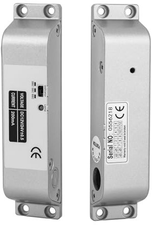 Elektrisches Schloss Drop Bolt Lock mit Zeitverzögerung, Elektrisches Schloss Drop Bolzenschloss Fail Safe DC 12V für Türzugangskontrolle,Sicherheitsschloss für Unternehmen,Wohnungen ﻿