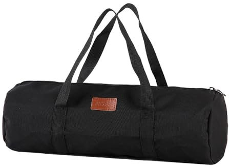 Hosoncovy Camping Ground Nail Storage Bag Carrying Case Ground Nail Organizer Camping Tools Tent Peg Storage Bag for Outdoor (Black)