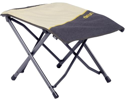 Uquip Beinablage Finley Boulder I klappbare Fußablage für Faltstühle I mit 100 kg Traglast I tragbarer Fußhocker für Camping, Wandern, Festivals & Reisen I auch als Campinghocker nutzbar