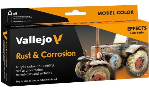 Vallejo 770262 Kit de peinture rouille et acier 8 x 17 ml