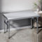 LRHELPBNR Küchentisch Klappbar Gastronomie Gastro Tisch Arbeitstisch Klapptisch Edelstahltisch Für Restaurant Kantine, Platzsparend(80x40x55cm)