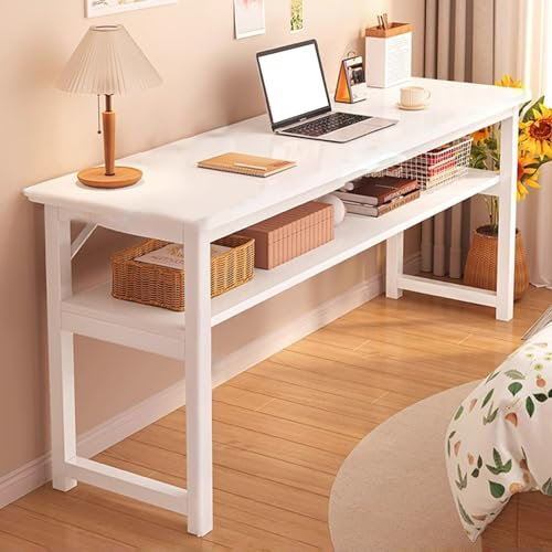 POWRZZZY Langer Schmaler Bartisch,Bartisch in Barhöhe,Langer Esstisch Küchentisch,Langer Tisch an der Wand für Zuhause,für Schmale Räume Wohnzimmer Kücheninsel Bartisch Ohne Hocker