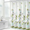 IGINOA Duschvorhang 180x200 Grün Antischimmel Badevorhang Shower Curtains Blumen Wasserdicht mit ösen Motiv Duschrollo Weiß Schimmelresistent Badewanne Vorhang Pflanzen Duschvorhänge Muster
