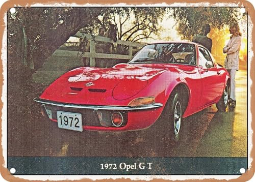 Blechschilder 1972 Opel GT Vintage Ad sprüchen wandkunst home deko