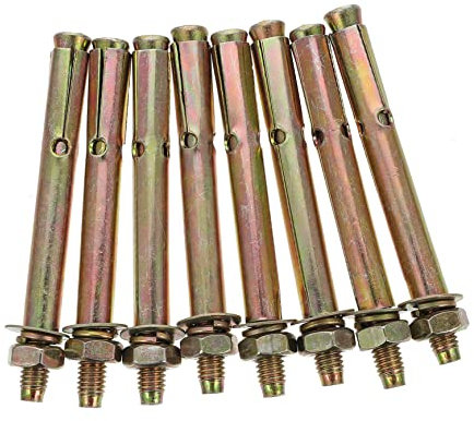 Anneome 8 Stück Gecko Expansionsbolzen Expansionsbolzen Expansionsbefestigung Expansionsschrauben Bolzen Wand Expansionsbolzen Befestigungselement Betonanker