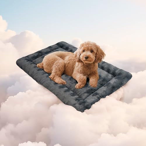 Mora Pets Hundedecke Flauschig Hundematte Waschbar und rutschfest Hundekissen für Kleine Mittelgroße Grosse Hundebett Weiches und Kuschelig Hunde Decke, 60 x 45 cm