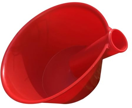 Kunststoff Gießschaufel Rot, mit Ergonomischem Griff Große Kapazität | Praktisch und Einfach zu Nutzen, für Kantine und Hotel, Schlichtes Design