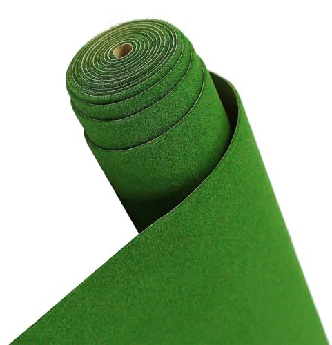 YGLONG Kunstrasen Eine Rolle, 2 mm dick, 40 cm x 200 cm, grüne Grasmatte, künstlicher Rasenteppich for Modell-Architektur-Layout