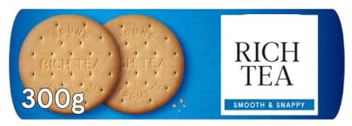 Biscuits Bundle Pack with Rich Tea Biscuits 300g, Pack Of 3, SMOOTH & SNAPPY Carefully baked for a dunkable, lightly malty treat.