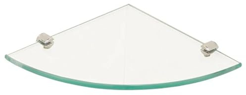 Glasregal Badezimmer Eckregal aus gehärtetem Glas mit 8 mm Dicke for Badezimmer, dreieckige Glasregale for Badezimmer, Duschgel-/Shampoo-/Duschraumregal(A300 30x30cm)