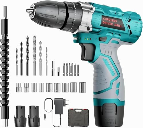 12V Akkuschrauber Set für Einsteiger & Frauen (RT1028-L)