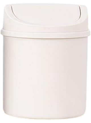 Yugugomo Mini poubelle de bureau avec couvercle rabattable pour le bureau | Poubelle anti-odeur pour une utilisation dans la cuisine, la chambre à coucher, le dortoir, la maternelle et la salle de