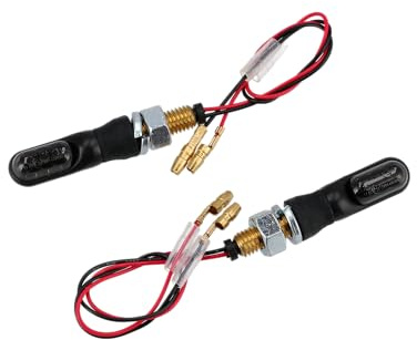 Set: 2x Micro-Blinker 12V LED, Rauchgrau - für Moped und Motorrad