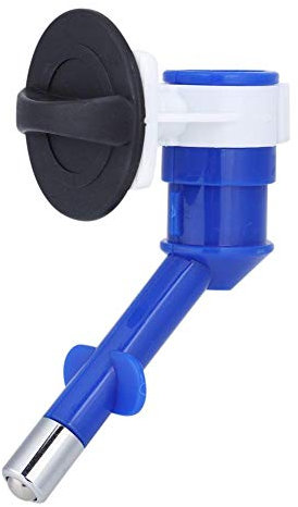 Wasserspender, Flasche, Kopf, Trinkset für Katzen, Hunde, Haustiere (Farbe: blau)