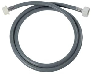 Fackelmann Schlauch Netzteil Geschirr und Waschmaschine, Gummi, Grau, 150 x 3 x 1,5 cm