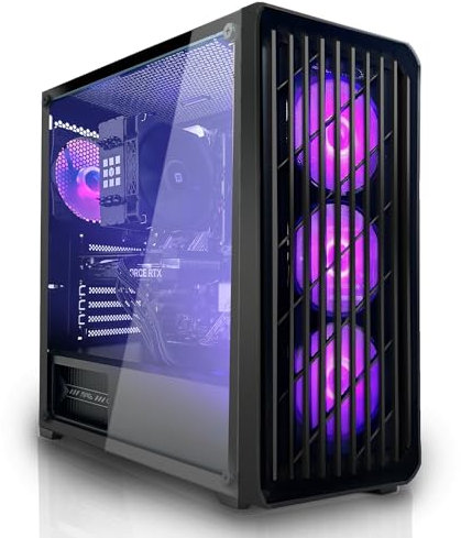 SYSTEMTREFF Gaming PC AMD Ryzen 5 5600 6x4.4GHz | Nvidia RTX 3050 8GB DX12 | 512GB M.2 NVMe | 32GB DDR4 RAM | Windows 11 | WLAN Desktop Computer Rechner für Gamer, Zocker & Streamer
