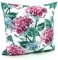 heimtexland ® Outdoor Kissen Lotus Effekt Gartenkissen schmutz- und wassabweisend Kissenhülle 48x48 Aquarell Blumen Lila Typ640