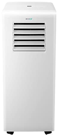 EcoAir 6-in-1 Portable Air Conditioner 9000 BTU with Remote Control. Powerful Energy Saving Air Conditioning with Energy Efficiency Rating Class A | Free Window Seal Kit | Crystal MK2