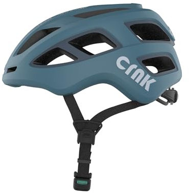CRNK Veloce Fahrradhelm – Leichter & Stylischer Unisex Helm für E-Bike, Rennrad & Mountainbike – In-Mold Bauweise für Stoßabsorption – Magnetverschluss & Verstellbare Gurte - BLAU - M