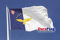 DuraFlag Kleine Flagge von Azoren, 50,8 x 30,5 cm, Seil und Knebelverschluss, Premium-Qualität, 50 x 30 cm