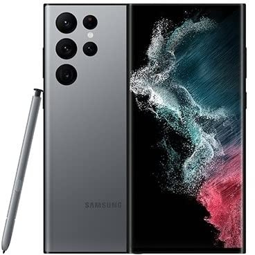 SAMSUNG Galaxy S22 Ultra 5G SM S908B 128 GB Dual-SIM 6,8 Zoll Graphit/Grau (generalüberholt)