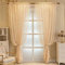 F-CHU Lace Curtains 90 drop Net Curtain for Doors or patio Boho Sheer Curtains 140cm Width x 229cm Drop (55x 90) Beige Curtains