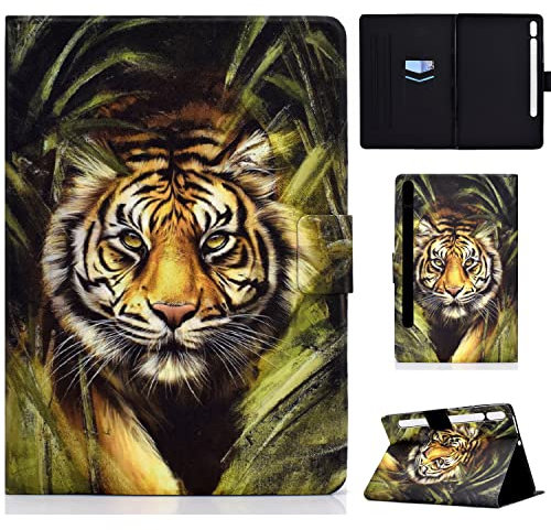 CASAFUNY Coque pour Samsung Galaxy Tab S8 (SM-X700, SM-X706) / S7 11 (T870 / T875) Housse Étui de Protection Tablette Coque pour Samsung Galaxy Tab S8 / S7 11 inch, Tigre