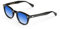 Lunettes de soleil style Moscot XLAB 8004, 50 mm, dégradé noir/bleu clair, unisexe