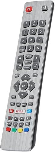 Sharp Remote SHWRMC0115 for Sharp Aquos tv Remote Control Smart 4K Freeview LCD LED TV LC-32HG5141K LC-32HG5341K LC-40UG7252K LC-40UI7352K LC-40UI7352E - NO SETUP REQUIRED