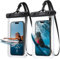 JOYROOM 2024 Custodia Impermeabile Smartphone 2 Pezzi Cover Subacquea IPX8 Porta Cellulare Impermeabile Mare per iPhone 15 14 13 12 Pro Max XS Sumsung S24/S23, Nero,8 Pollici