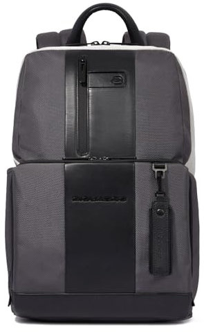 PIQUADRO Brief2 Special 14' Computer Backpack S Grey - Black