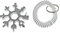 18-in-1-Schneeflocken-Schraubenschlüssel, Edelstahl-Schneeflocken-Multifunktionswerkzeug, Deckelöffner, Schneider, Schraubenanziehen und andere Montagewerkzeuge (1 Stück)
