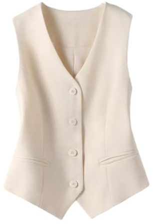 Stafeny Gilet Da Abito Da Donna Gilet Slim Fit Con Scollo A V Gilet Da Smoking Gilet Da Completo Gilet Gilet Elegante Vintage