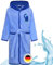 Smithy Kinder-Bademantel blauer Elefant aus der Sendung mit der Maus, 100% Baumwolle, made in Europe, Gr. 110/116