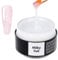 SINCERO SALON Easy Fluid Aufbaugel für Gelnägel - Milky Foil - Farbgel für Gelnägel - Ideal UV Gel für Nagelverlängerungen Korrekturen French Manicure - Nail Art Gel Nagel - Builder Gel für Nägel 15ml