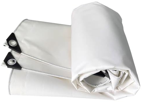 Petite bâche en toile robuste 1 x 2m, 1,6 x 3m, 2 x 3m, 2 x 4m, 3 x 4 m, 3 x 6 m, bâche en toile résistante à l'eau avec œillets, bâche de protection polyvalente durable pour camping, tente, voiture(1