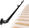 handlauf edelstahl Handlauf schwarzes Vintage-Treppengeländer aus Schmiedeeisen für drinnen und draußen Wandhandlauf Wohnungshandläufe für draußen Treppenhandlauf-Geländer-Set (600 m)