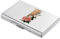 BONSYL® Porte Cartes de Crédit, Portefeuille Fin en Métal avec Blocage RFID, Design Tendance et Motifs Artistiques, pour Homme et Femme. (6 Cartes/Argent/I)