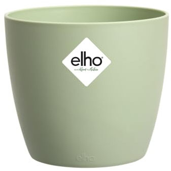 elho Brussels Rund 14 - Blumentopf für Innen - Ø 13.5 x H 12.6 cm - Grün/Sorbet Grün