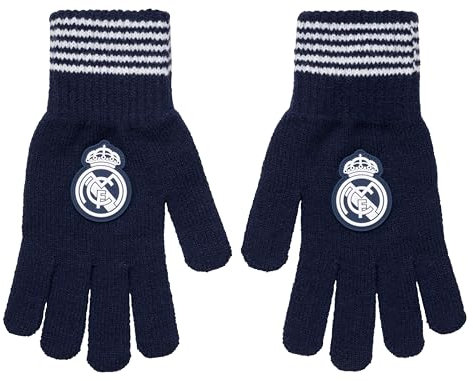 Real Madrid Echte Handschuhe – Offizielle Fußball-Kollektion, blau, S/M