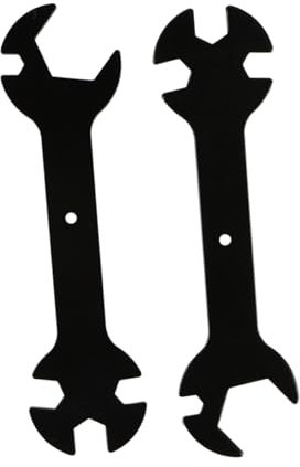 MUCKLILY 2pièces Clé Plate Multifonction Réglable Métal Pour Buses De Imprimante Outils Pratiques Et Accessoires Noir