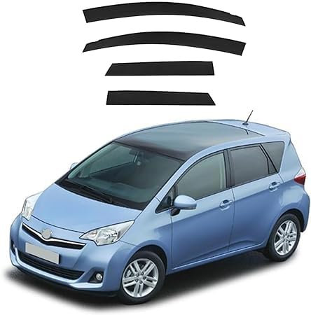 DLLHL Auto Seitenfenster Windabweiser für Toyota Verso-S 2010-2017,PC Luftabweiser Regenabweiser Seitenfensterabweiser Aerodynamisch Lüftungsschutz Auto Zubehör
