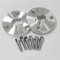 Wivplex 2 4-teiliges 15-20-mm-Aluminium-Rad-Distanzstück PCD 3-112 CB 57.1, for Smart, CABRIO 450 CITY-COUPE 450 FORTWO CABRIO 450 Adapter für Spurverbreiterungen(4PCS 15mm Silver)