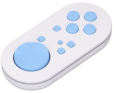 Jectse Mini Contrôleur de Manette de Jeu Bluetooth pour Application Anki, Mini Contrôleur Bluetooth 4 Modes, Manette de Jeu Rétro 200 MAh avec Veille Automatique, Alerte de Charge, (BLUE)